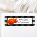 Search for fall pumpkin return address labels Modern