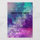 Search for universe birthday invitations Purple