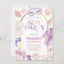 Search for spa day birthday invitations Watercolor