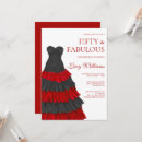 Search for black dress party invitations Fifty and fabulous