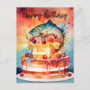 Search for fishing birthday Watercolor