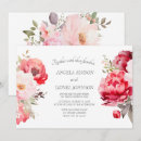 Search for girly wedding invitations Watercolor flower bouquet