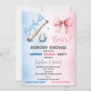 Search for baseballs or bows invitations Boy or girl