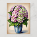 Search for pink hydrangea postcards Vintage
