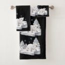 Search for polar bear bath towels Watercolor