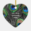 Search for white peacock christmas tree decorations For her