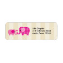 Search for pink elephant return address labels Sweet