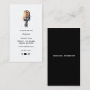 Search for microphone business cards Modern