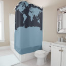 Search for world map shower curtains Globe