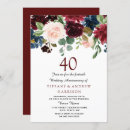 Search for 70th wedding anniversary invitations Floral