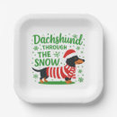 Search for dachshund christmas plates Doxie