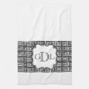 Search for geometric design tea towels White
