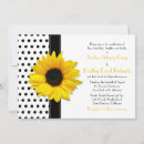 Search for black white yellow wedding invitations Floral