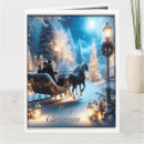 Search for sleigh ride christmas cards Winter