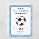 Search for black and white soccer invitations Modern