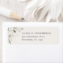 Search for flower design return address labels Greenery