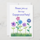 Search for contemporary engagement party invitations Blue