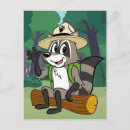 Search for ranger postcards Racoon ranger rick