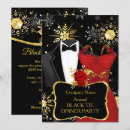 Search for black tie christmas invitations Red