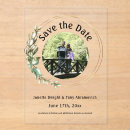 Search for acrylic save the dates Greenery