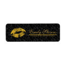 Search for damask glitter return address labels Vintage