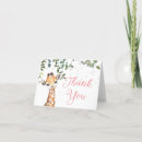 Search for safari animals thank you cards Pink