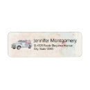Search for pickup return address labels Watercolor