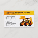 Search for excavation business cards Building