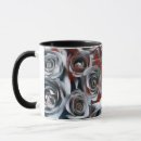 Search for black white silver mugs Floral