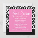 Search for zebra print and pink invitations Girly