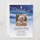 Search for blue funeral invitations In loving memory