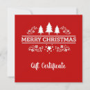 Search for merry christmas business gift certificates Red
