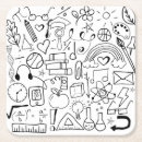 Search for doodle art coasters Whimsical