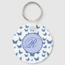 Search for butterfly letter key rings Blue