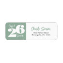 Search for class of return address labels High school graduation