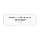 Search for simple monogram return address labels Professional