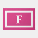 Search for hot pink doormats Monogrammed