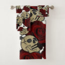 Search for skulls bath towels Dark