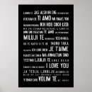 Search for different languages posters I love you