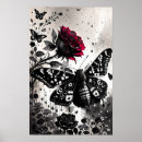 Search for gothic butterfly art Black