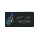 Search for bird feather return address labels Black