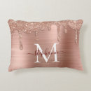 Search for rose gold cushions Brushed metal