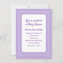 Search for light purple baby shower invitations Lavender