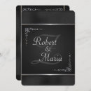 Search for silver and black wedding invitations Rsvp