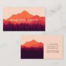 Search for mountain business cards Chic