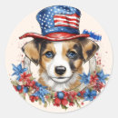 Search for patriotic animal stickers Dog