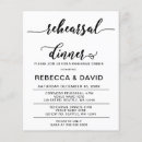 Search for stylish rehearsal dinner invitations Budget