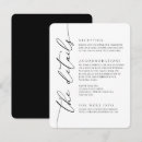 Search for wedding enclosure cards Black and white