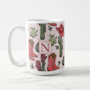 Search for christmas monogram mugs Girly