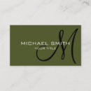 Search for army business cards Green